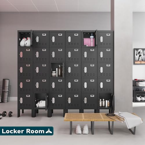 Metal Storage Locker with Door, Card Slot, 66" Height Steel Locker G612730