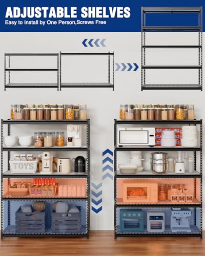 5-Tier Heavy Duty Metal Shelving Unit Q220790
