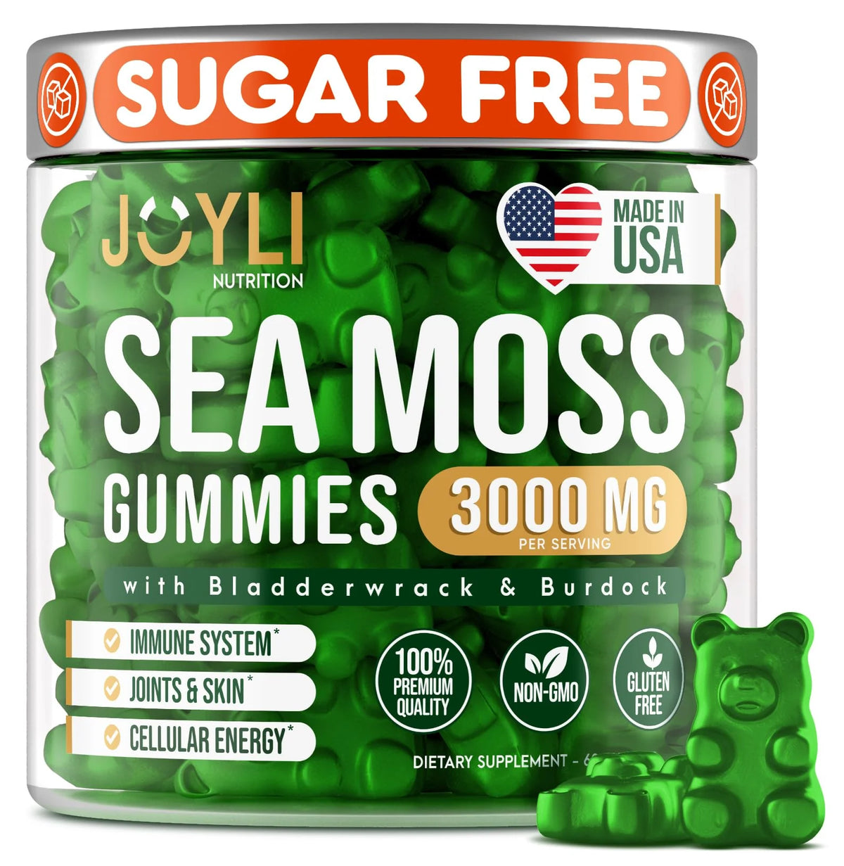 Sea Moss Gummies with Bladderwrack & Burdock Root Extract Q7283