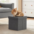 11.8" Dark Gray Storage Ottoman V983682