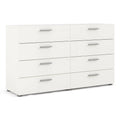 White 8 Drawer Engineered Wood Dresser X475