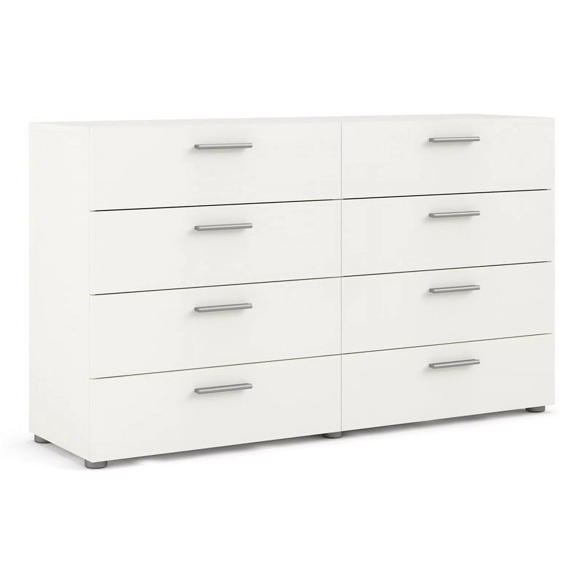 White 8 Drawer Engineered Wood Dresser X475