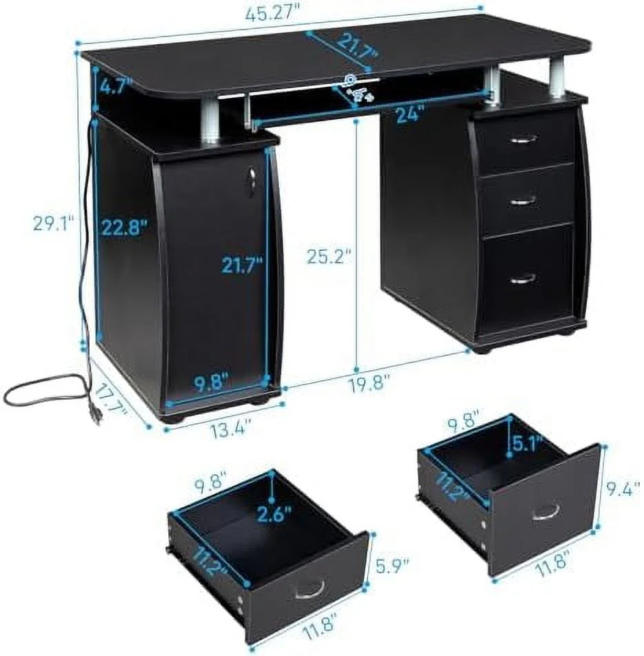 Computer Desk with Drawers H8380