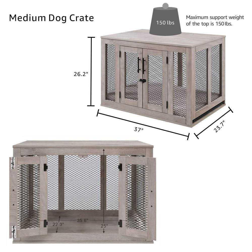 Dog Crate with Cushion and Tray T1143
