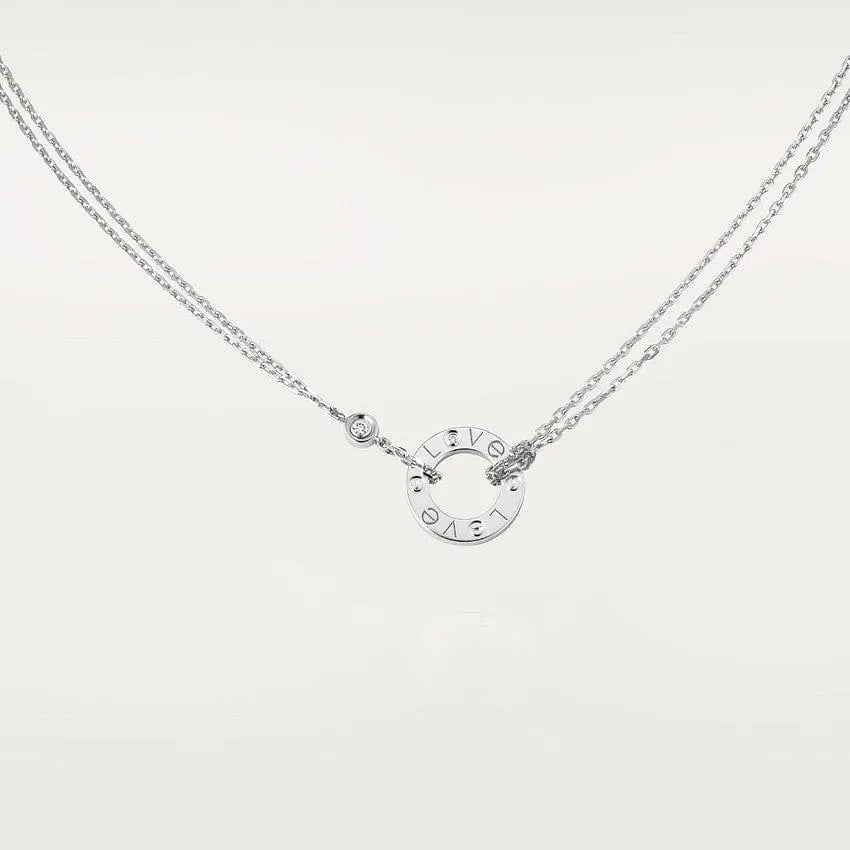 Love Necklace With 2 Diamonds H14175