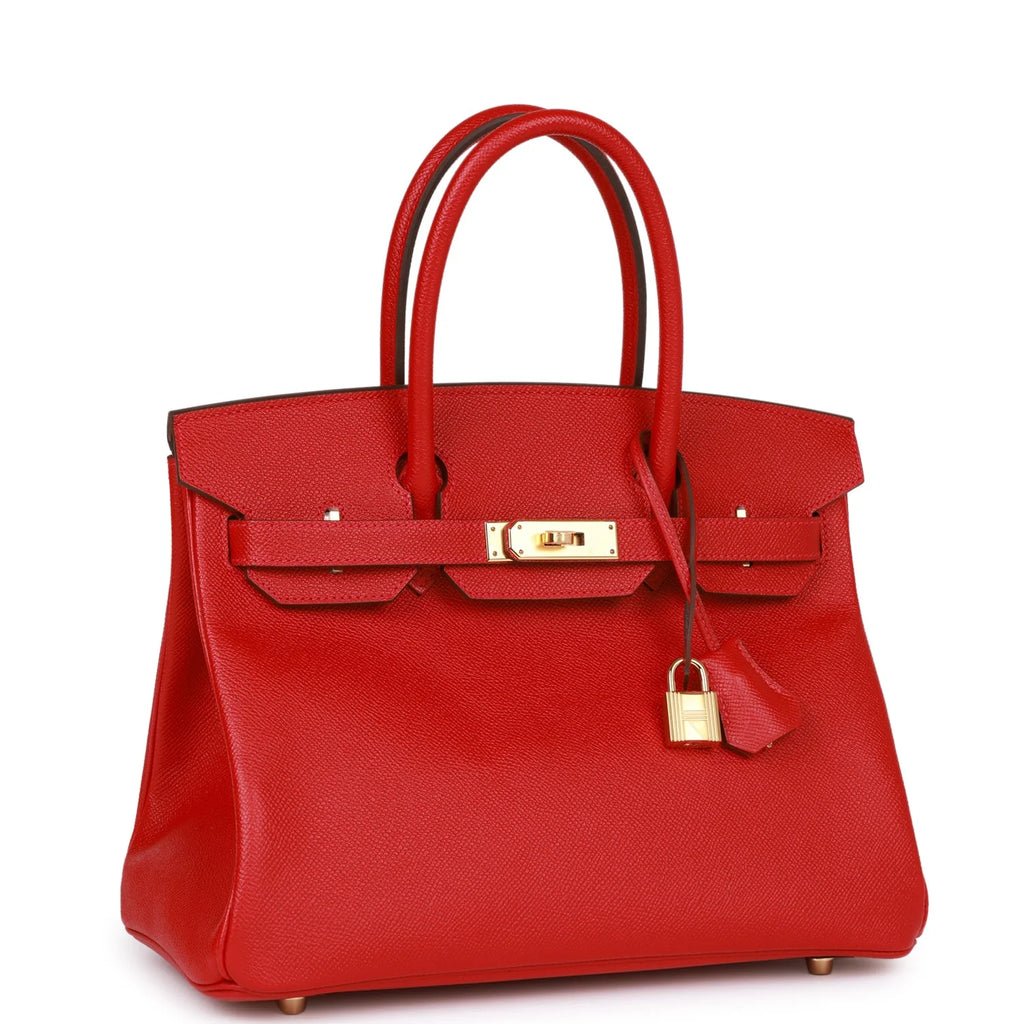 Birkin 30 Rouge Casaque Epsom Gold Hardware U72240