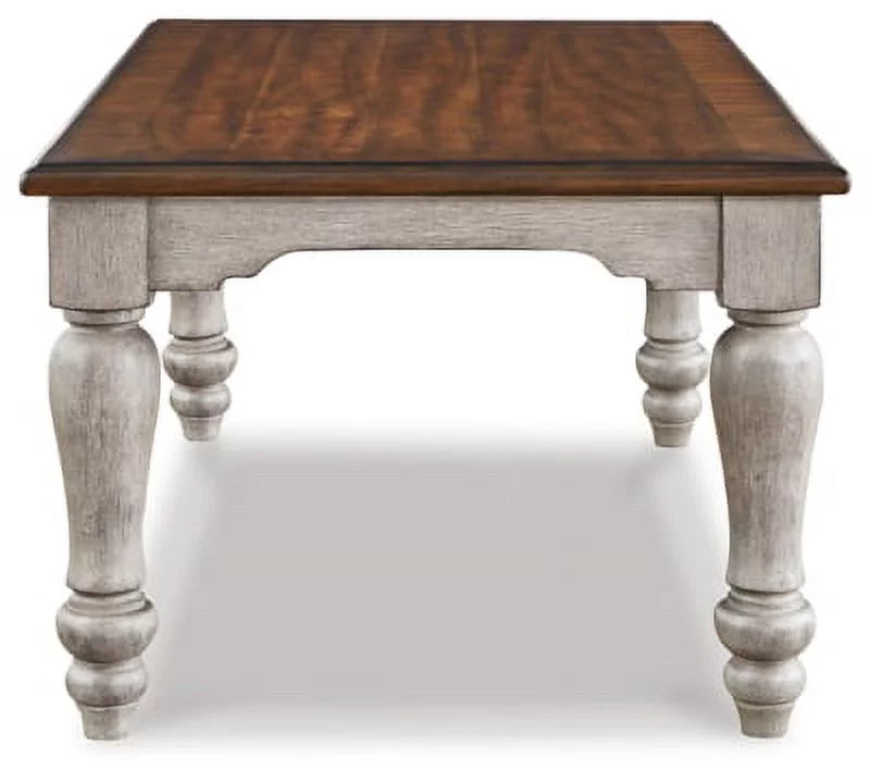 Antique Gray Brown Coffee Table G156
