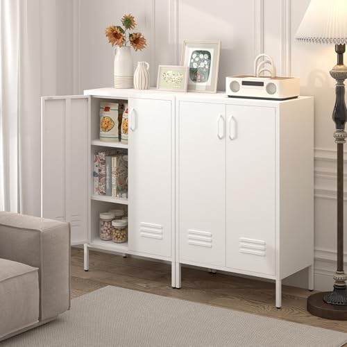 Metal Cabinet with Adjustable Shelf, Avocado Green X460062