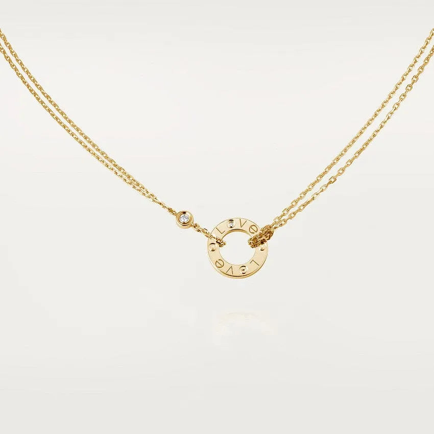 Love Necklace With 2 Diamonds H14175