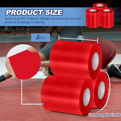 3 or 4 Inch x 65.6 ft PVC Gym Mat Tape I17707