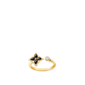 Yellow Gold Onyx Diamonds Ring Q862177