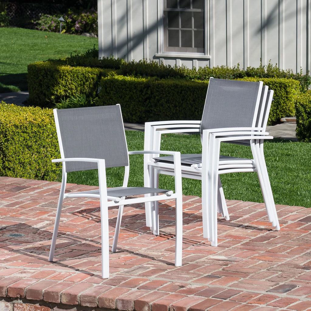 9-Piece Expandable Dining Set with 8 Sling Chairs and Table G571