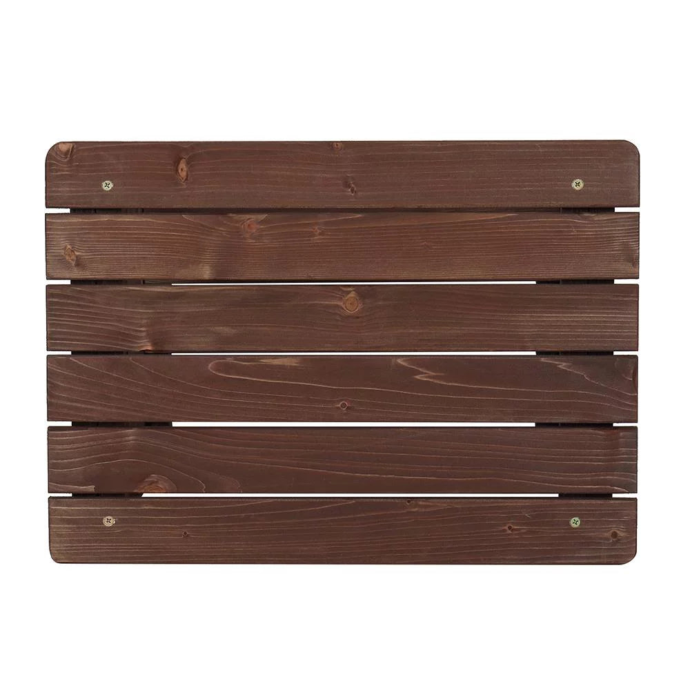Light Brown 2 Tiers Wooden Side Table G382