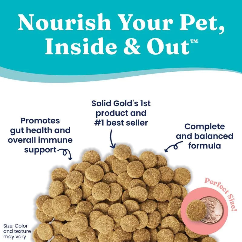 Solid Gold Hund-N-Flocken Holistic Adult Dry Dog Food, Lamb, 12lb. G769