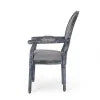 Fabric Upholstered Wood Dining Chairs, Set of 2, Gray H353634