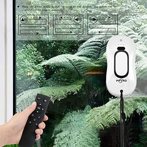 Window Cleaning Robot Vacuum with Ultrasonic Water Spray and Remote Control D5418
