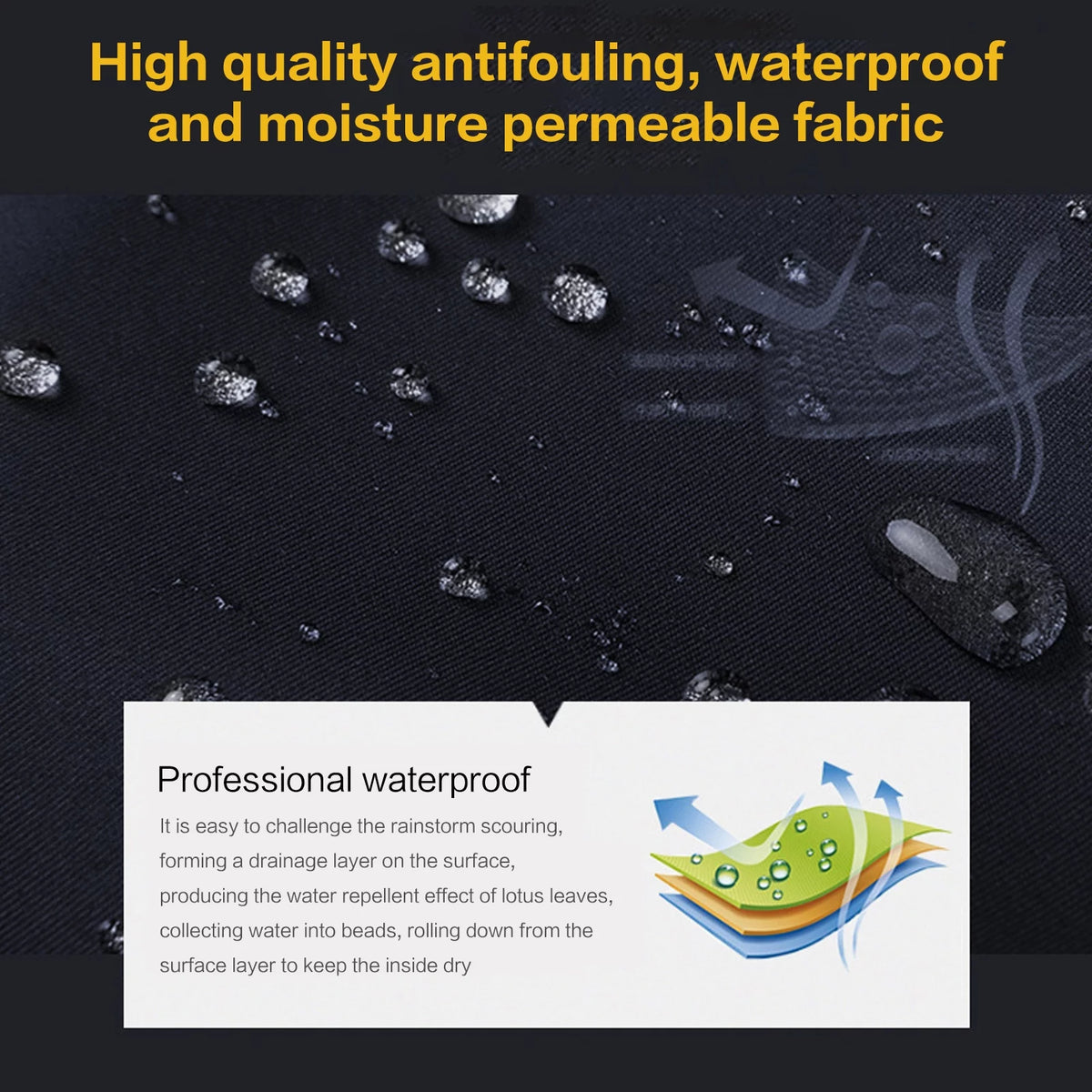 High Visibility Reflective Waterproof Hooded Raincoat XXL C729
