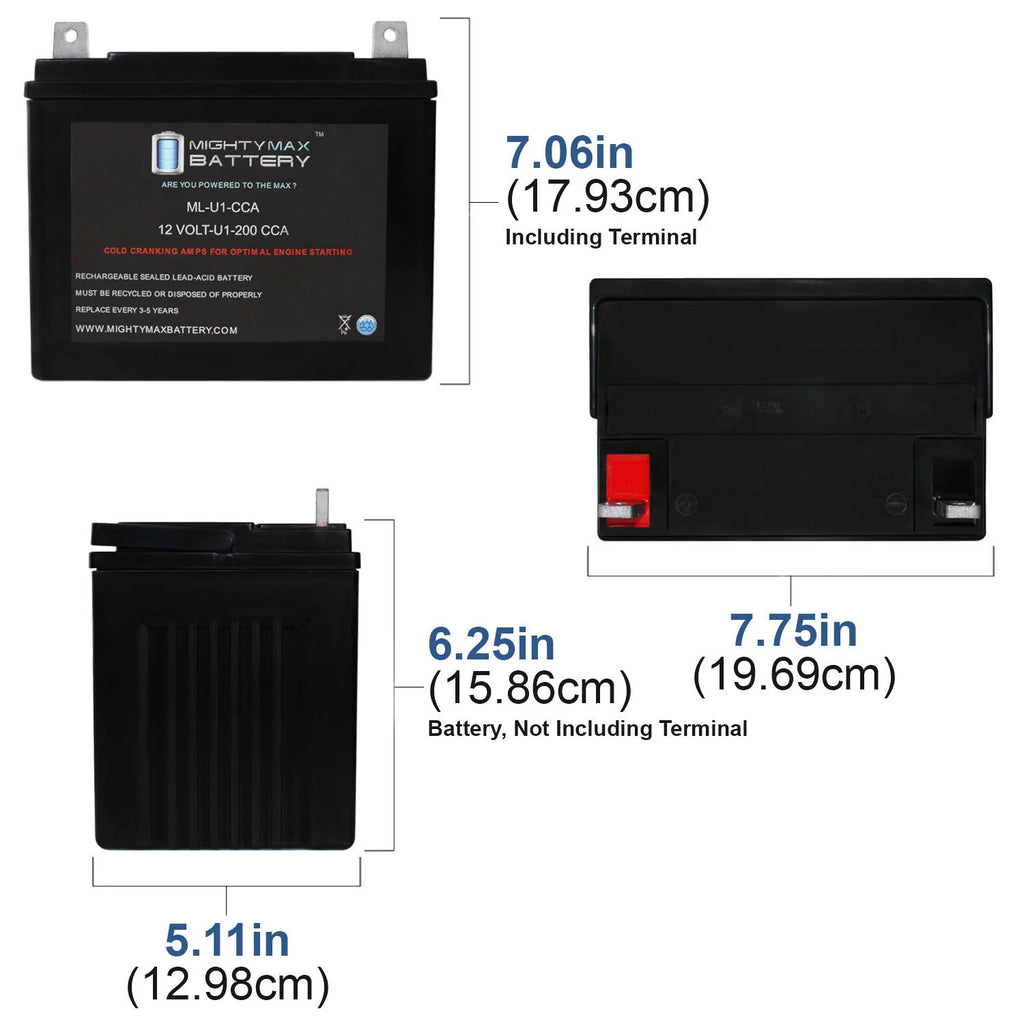 12V 200CCA Battery J5845