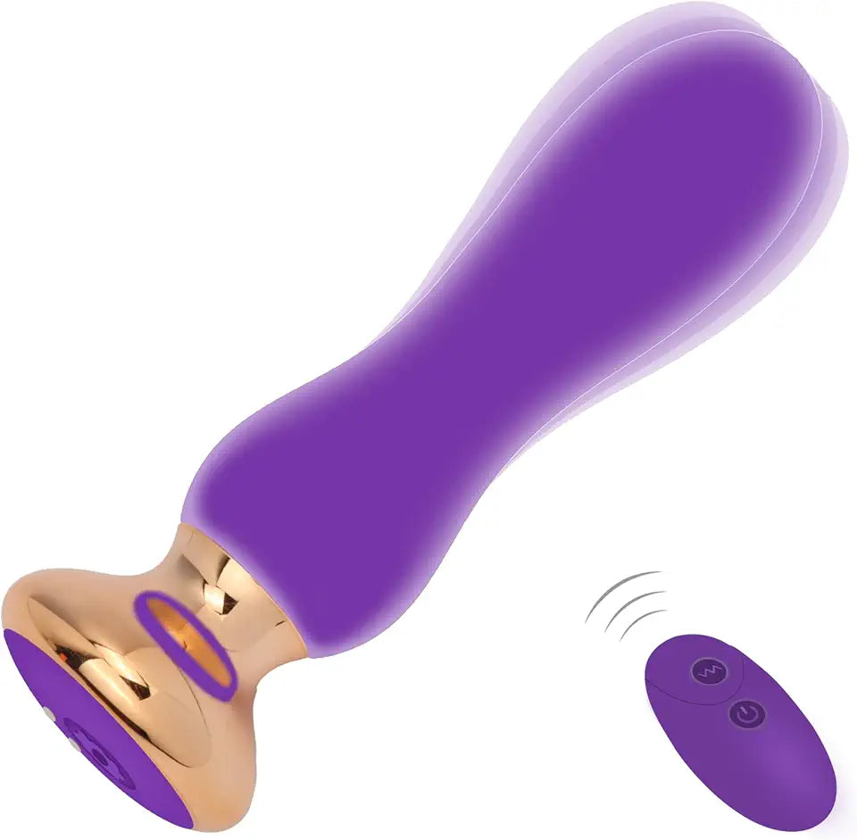Vibrating Butt Plug Anal Vibrator with 10 Vibration Modes Soft Silicone K60658