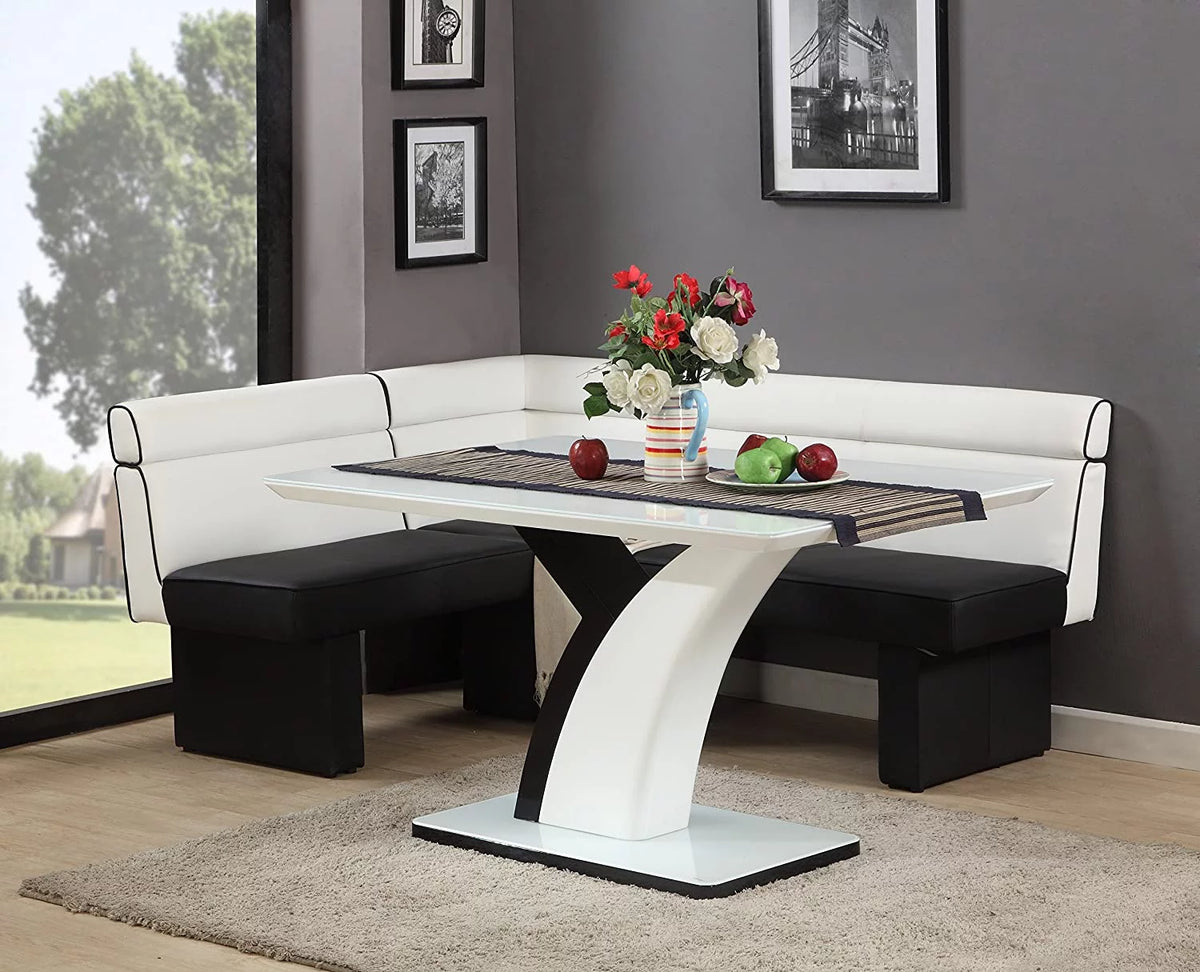 52" Steel and Starphire Glass Dining Table V50706