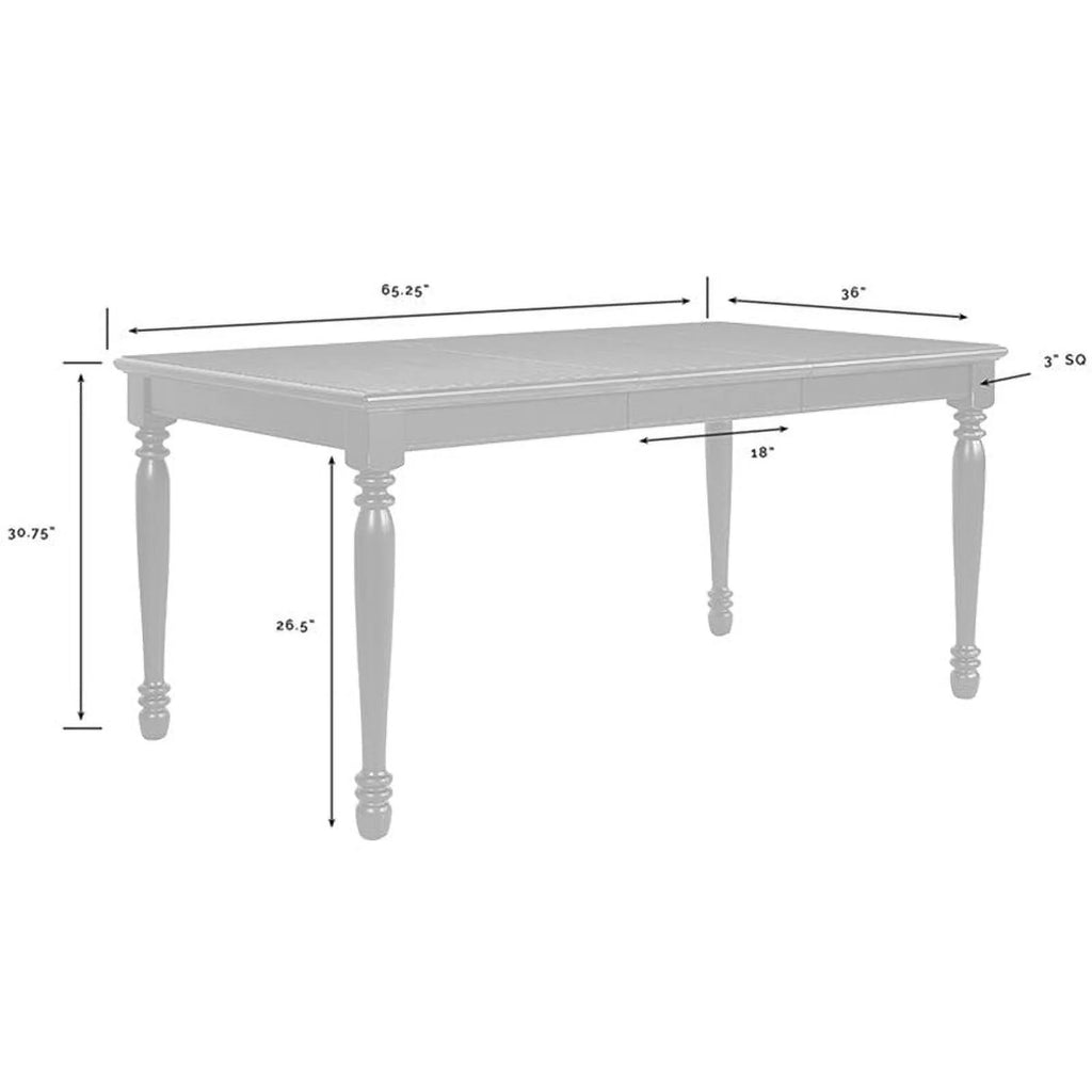 White Extendable Dining Table X81758