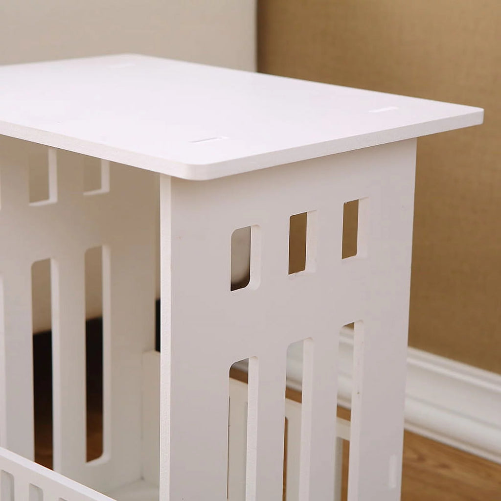 White Square Nightstand O74361