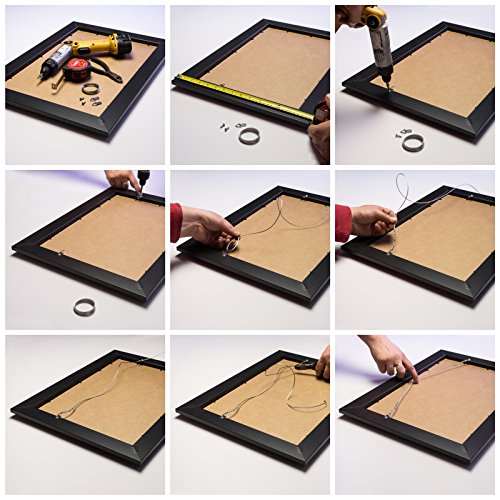 Obsidian Black Picture Frame, 8.5 by 11-Inch U9779