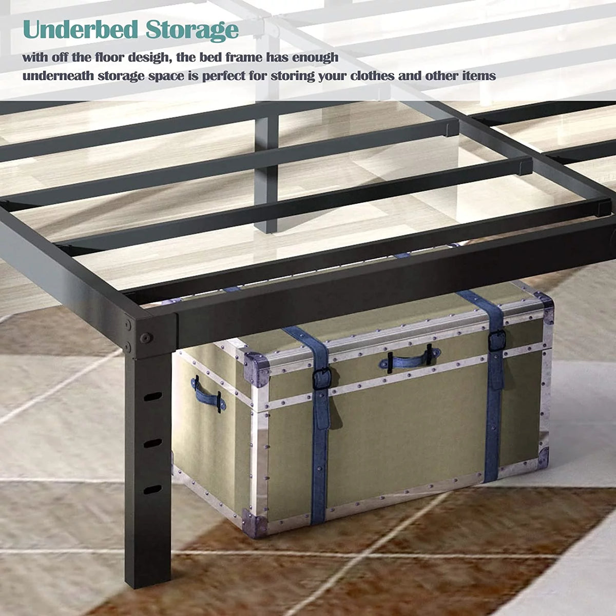 Queen Size Metal Bed Frame I8514