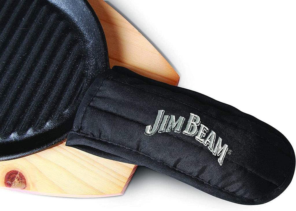 Cast Iron Skillet with Wooden Plate and Handle Cover P9387
