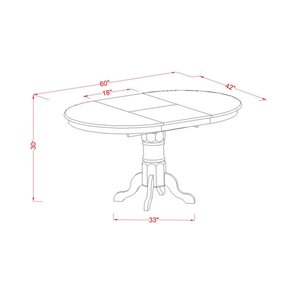 5 Piece Wood Dining Table Set C924