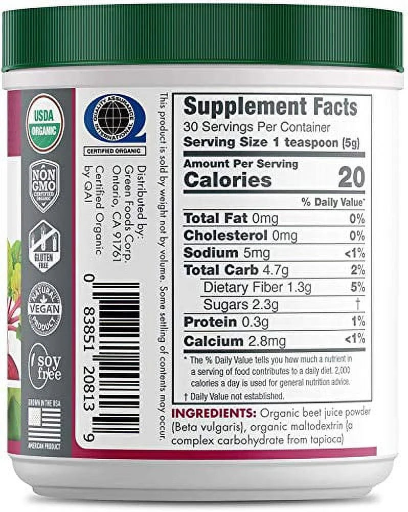 Organic Beet Carrot Matcha Green Foods Bundle N8385