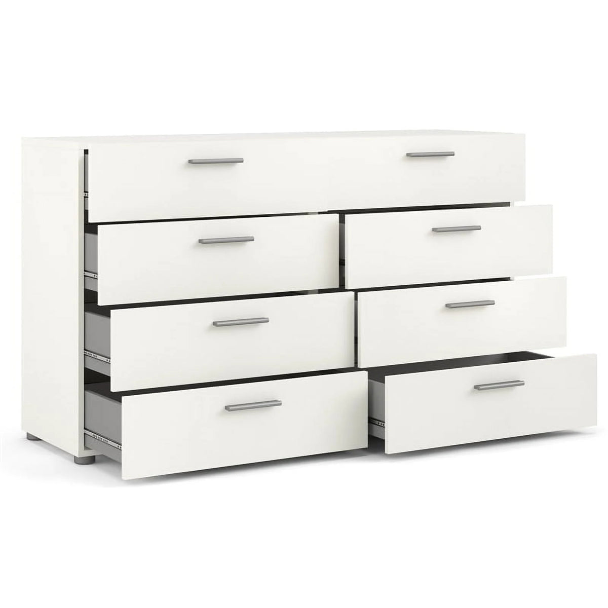 White 8 Drawer Engineered Wood Dresser X475
