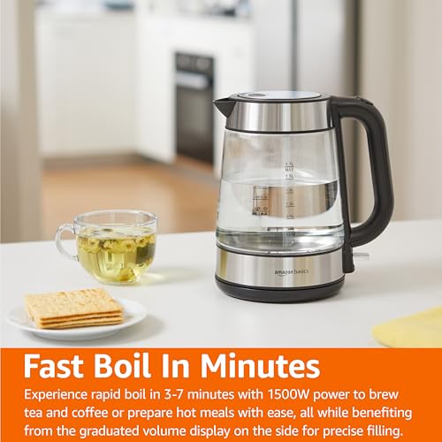 Glass Electric Kettle 1.1 Quarts 1500W L696814