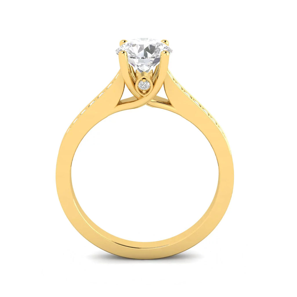 Diamond Engagement Ring in 10k Yellow Gold A650747