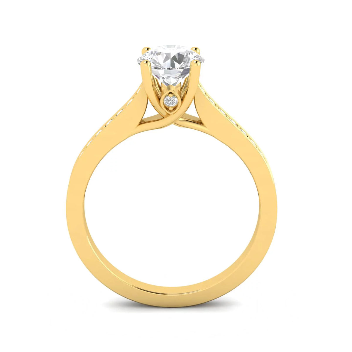 Diamond Engagement Ring in 10k Yellow Gold A650747