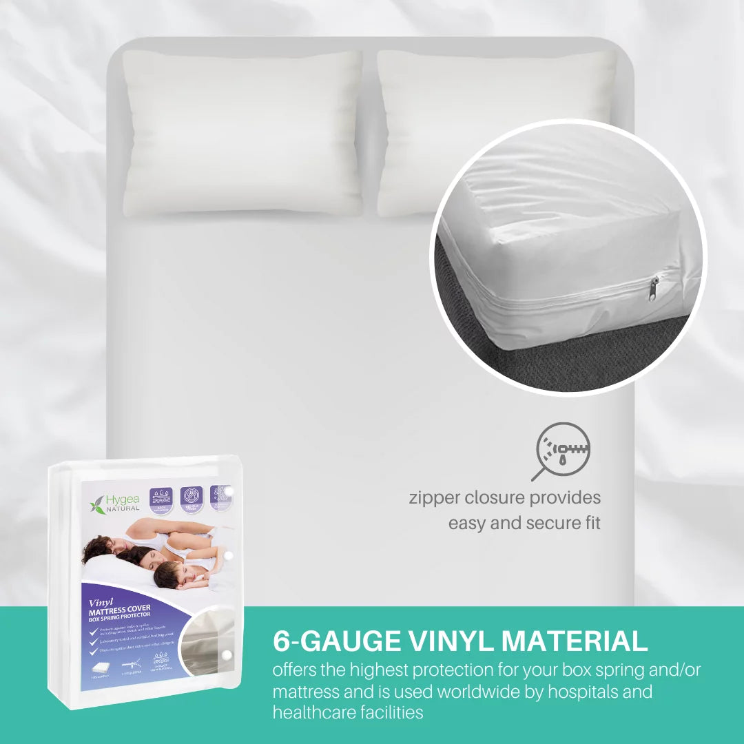 6 Gauge Vinyl Zippered Bed Bug Box Spring Cover P553345