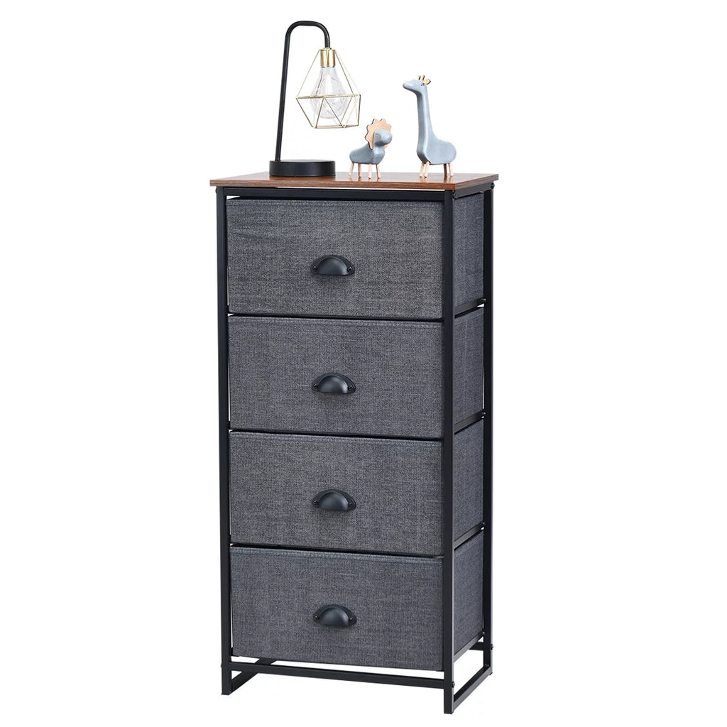 Black 4 Drawer Dresser X7026