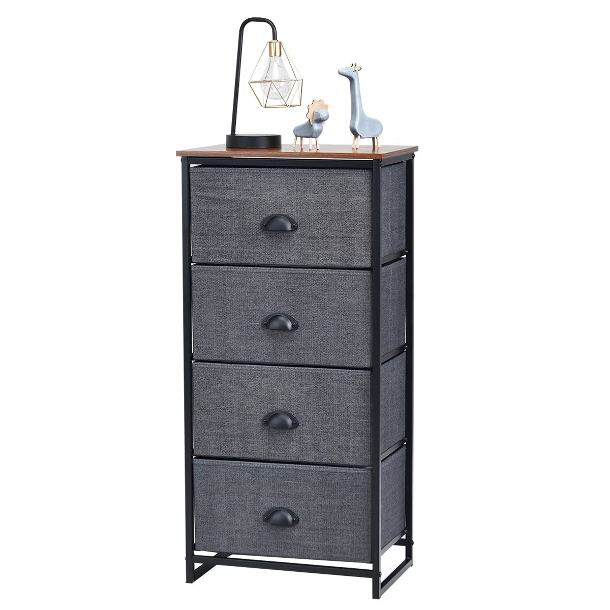 Black 4 Drawer Dresser X7026