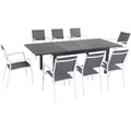 9-Piece Expandable Dining Set with 8 Sling Chairs and Table G571
