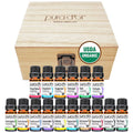 Essential Oil Wood Box Gift Set 10mL x16 X1763