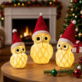 3 Pcs White Ceramic Christmas Village Houses B6929