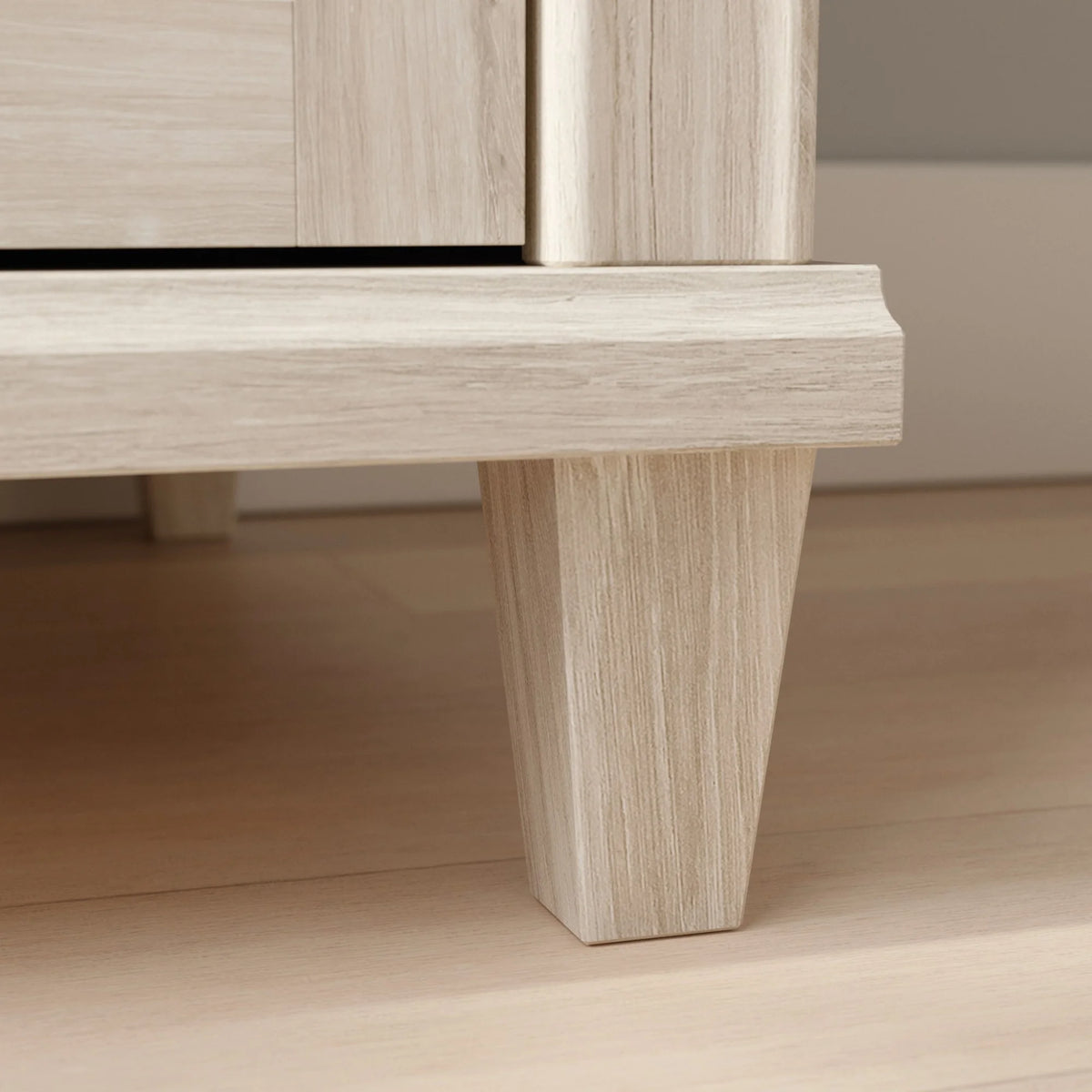Engineered Wood Computer Desk in Chalk Oak S455