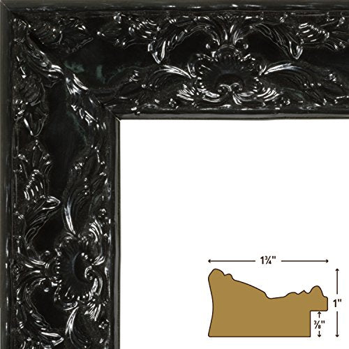 Obsidian Black Picture Frame, 8.5 by 11-Inch U9779