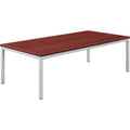 48 x 24 in. Mahogany Wood Coffee Table with Steel Frame K135