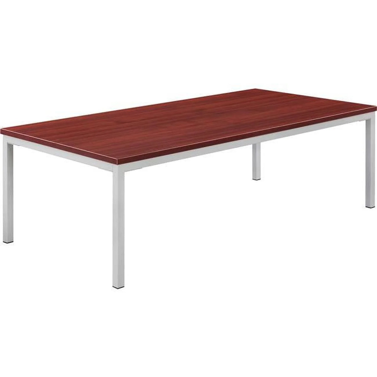 48 x 24 in. Mahogany Wood Coffee Table with Steel Frame K135