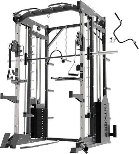 All-in-One Home Gym Equipment with 2200lb Load Capacity and 320lb Weight Stack A14715