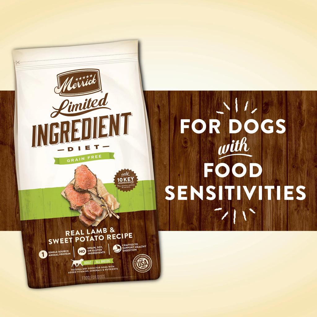 Limited Ingredient Lamb & Sweet Potato Grain Free Dry Dog Food 22 lb Bag O54313