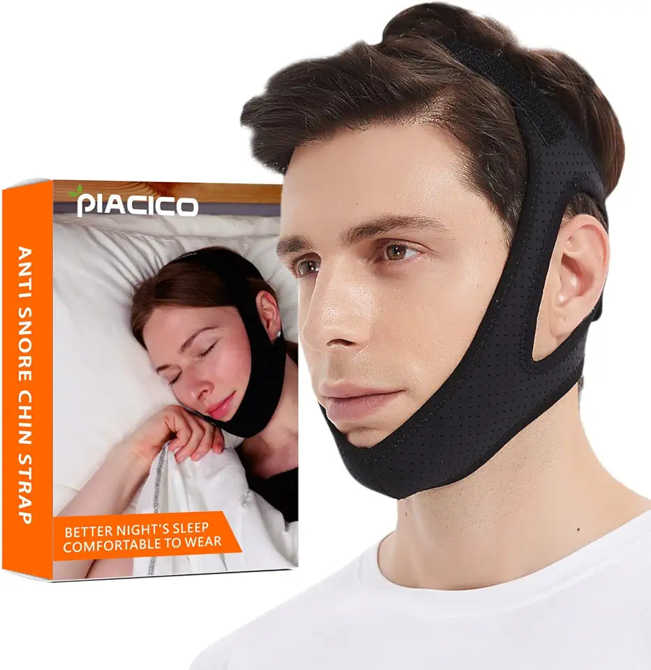Adjustable Chin Strap for Cpap Users (Black) J22897