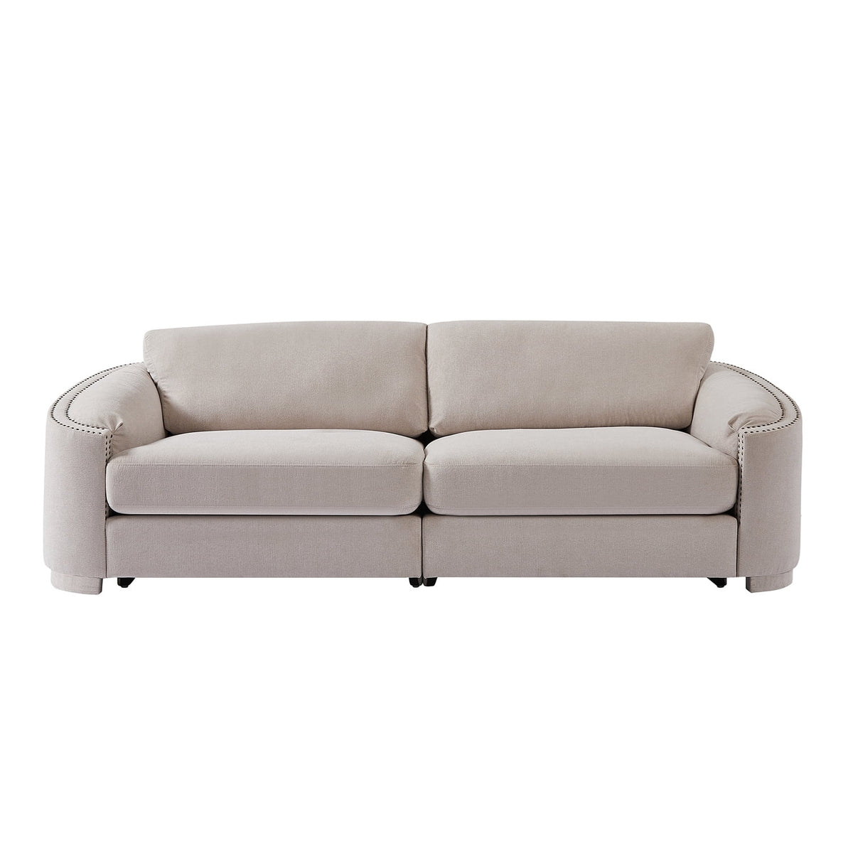 Beige 2 Seat Loveseat Sofa S428