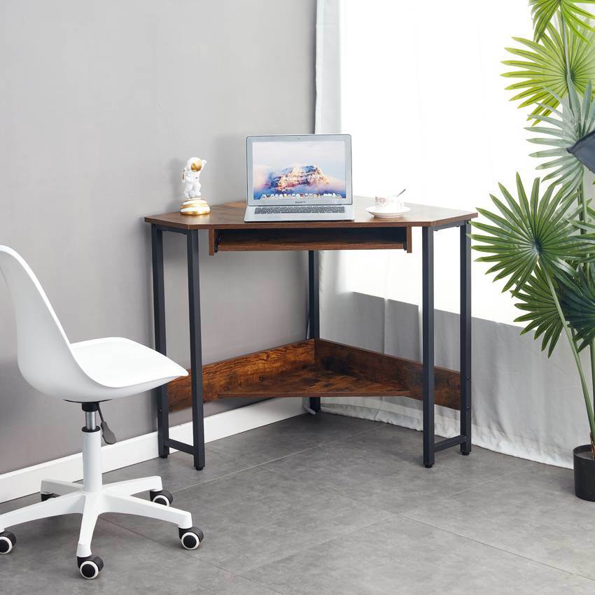 Brown Corner Computer Desk Q95088